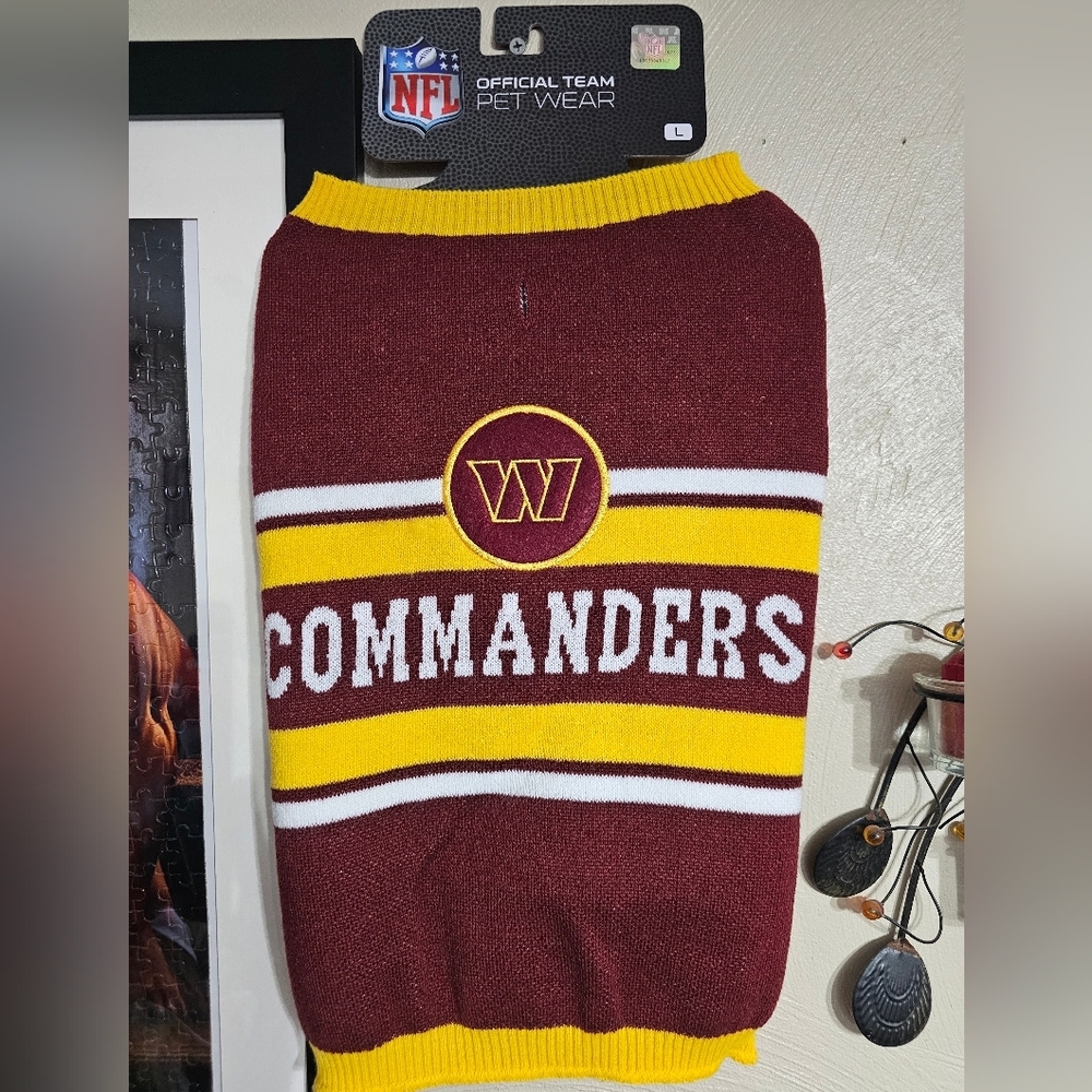 NFL Official Washington Commanders Maroon Sweater Size Large NEW with Tag